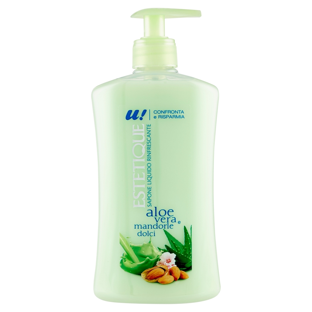 Sapone Liquido Rinfrescante Aloe Vera e Mandorle Dolci Estetique U! Confronta e Risparmia
